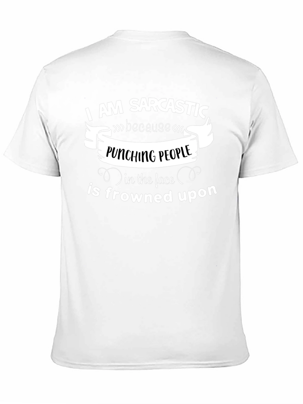 Sarcastic Punching People Graphic Tee