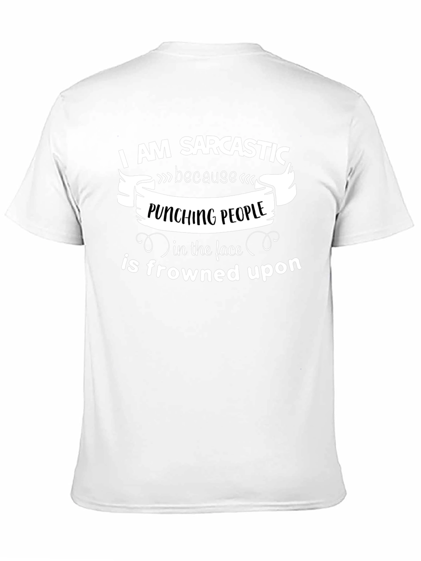 Sarcastic Punching People Graphic Tee