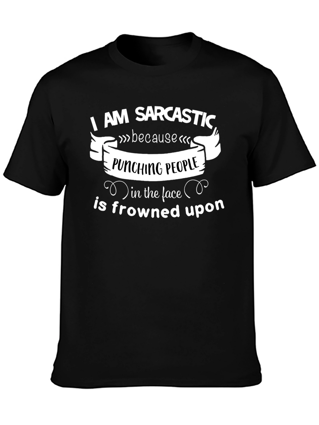 Sarcastic Punching People Graphic Tee