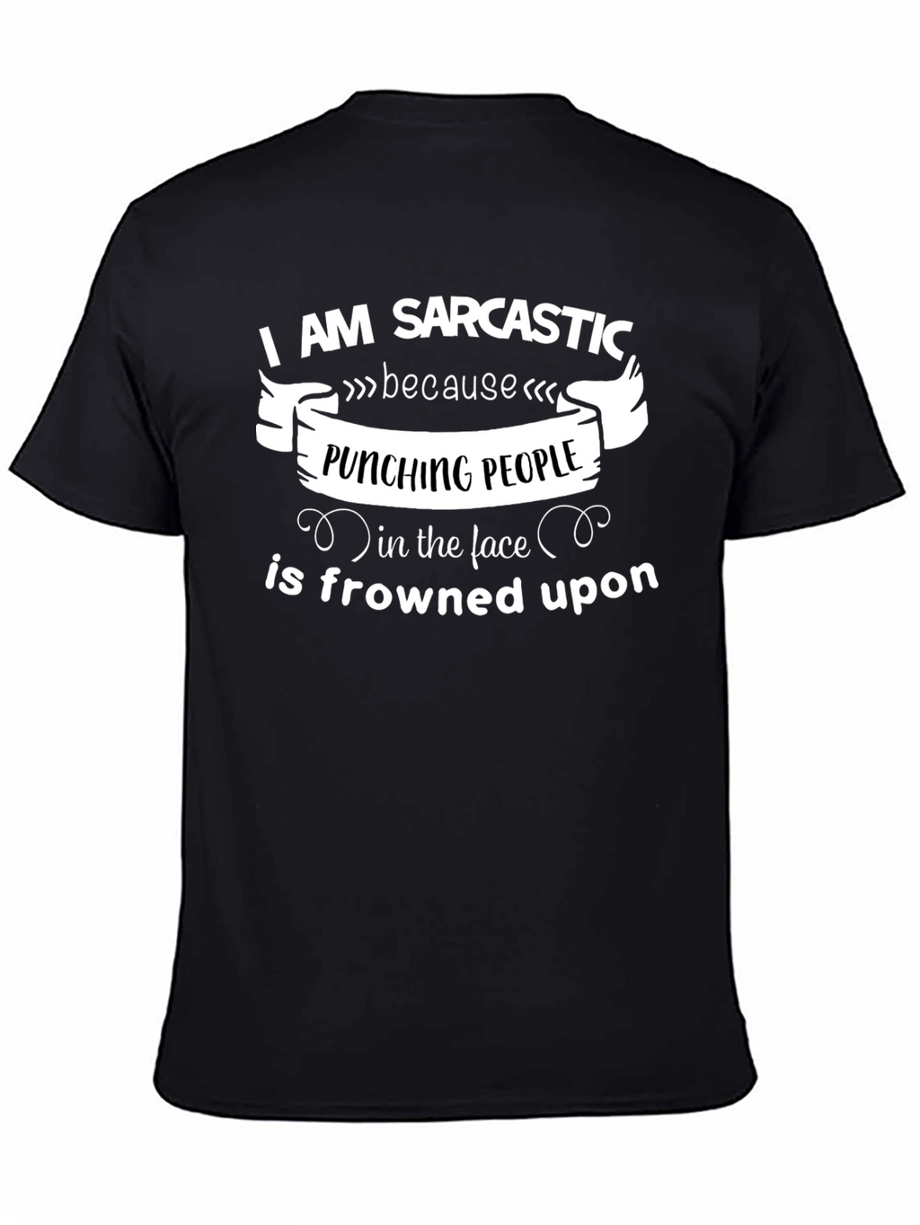 Sarcastic Punching People Graphic Tee