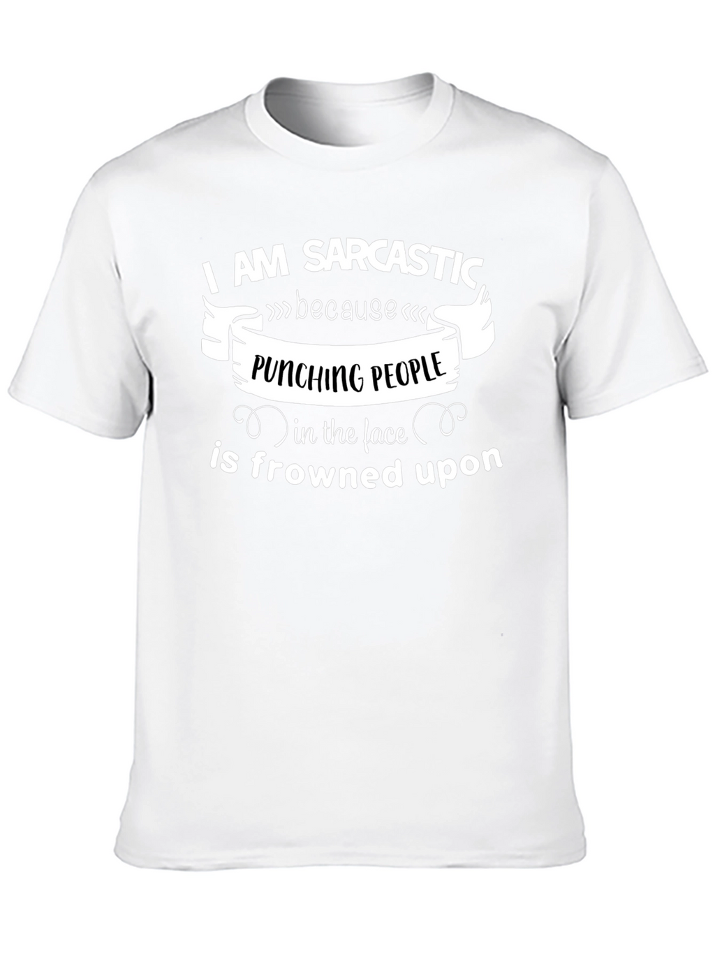 Sarcastic Punching People Graphic Tee