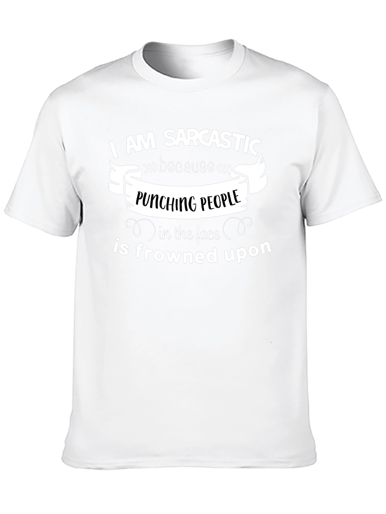 Sarcastic Punching People Graphic Tee