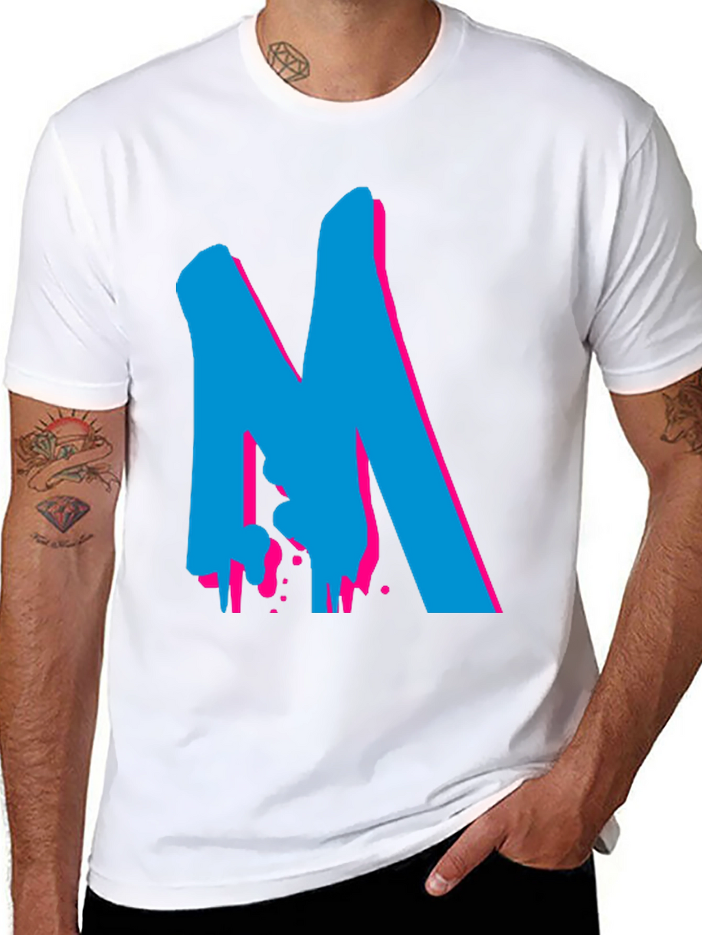 Bold Graphic Tee - M Design - Black