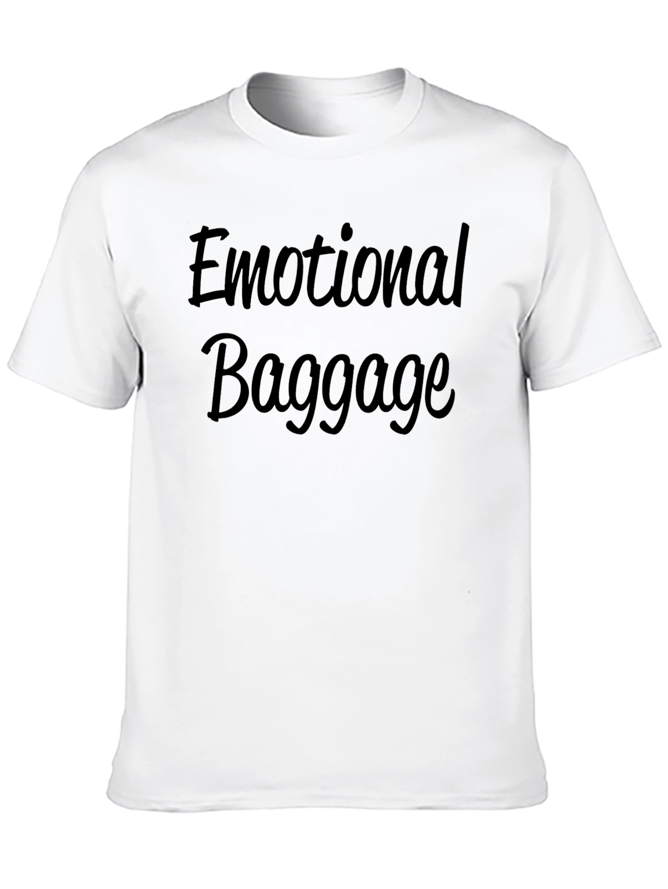 Emotional Baggage Black Graphic T-Shirt