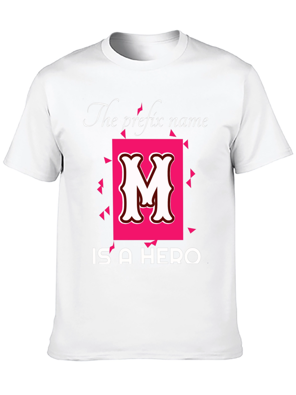 Heroic Initial M Black T-Shirt