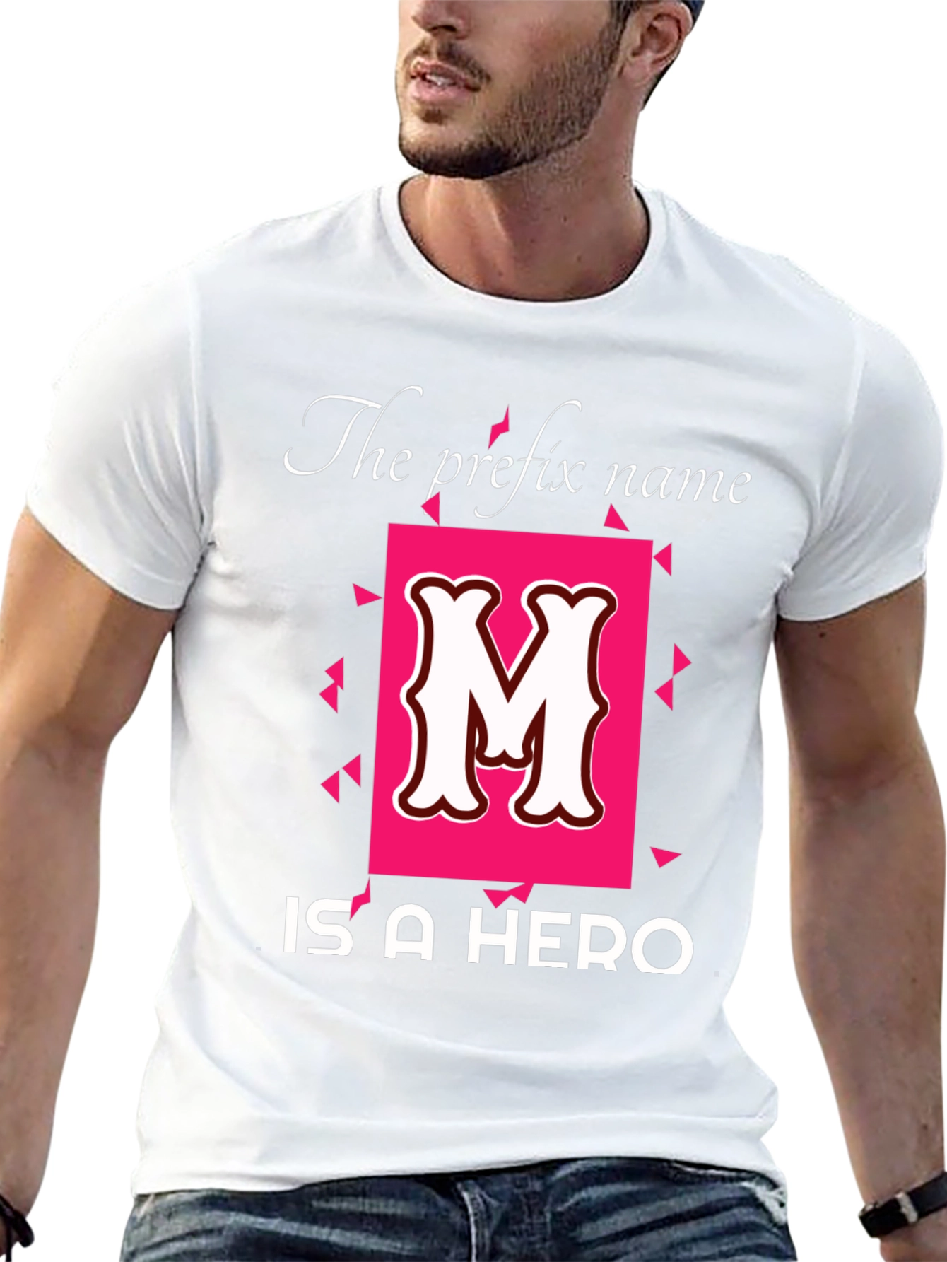 Heroic Initial M Black T-Shirt