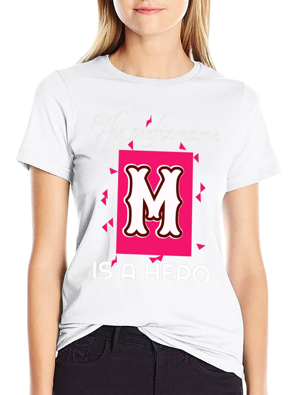 Heroic Initial M Black T-Shirt