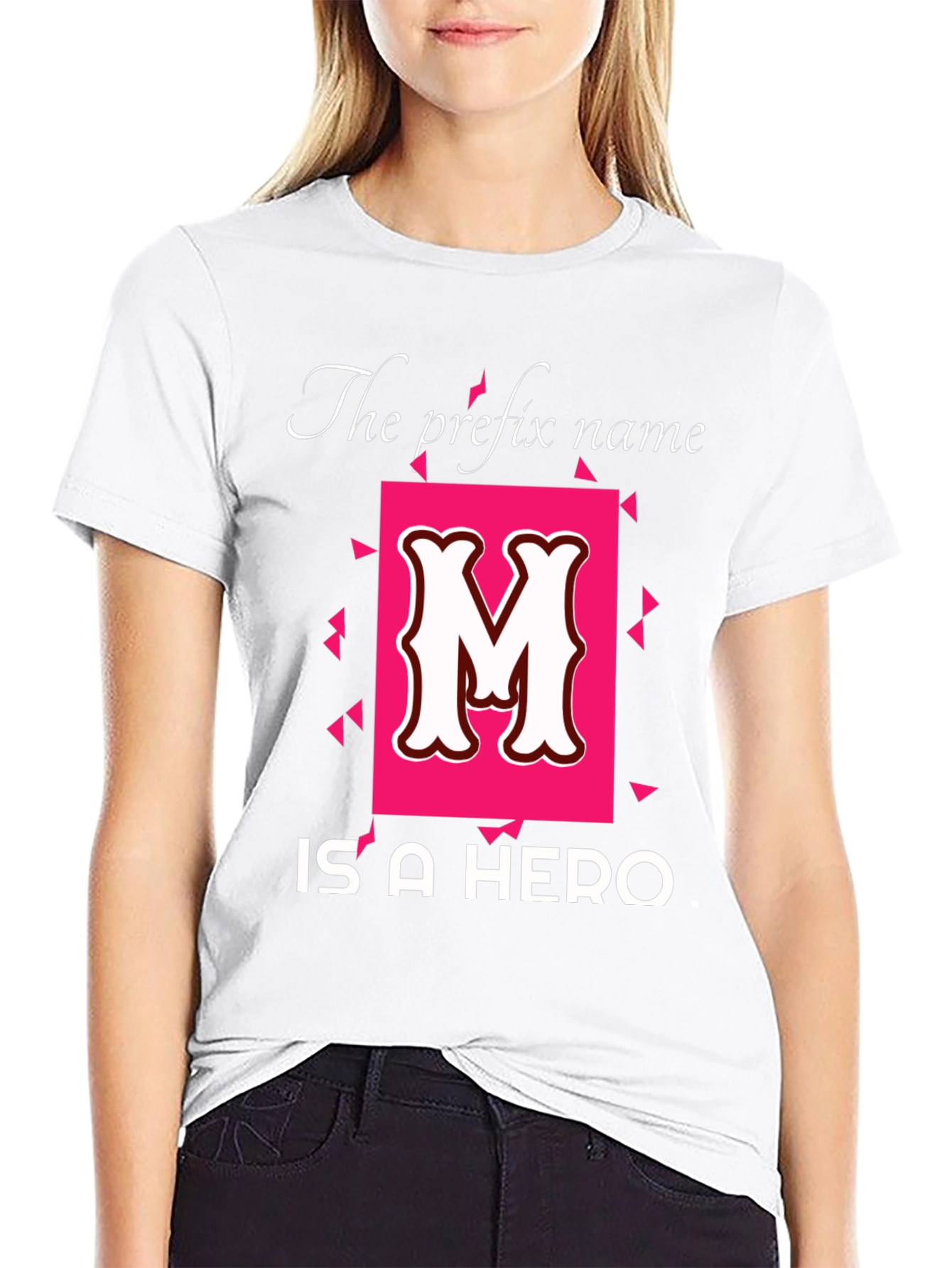 Heroic Initial M Black T-Shirt