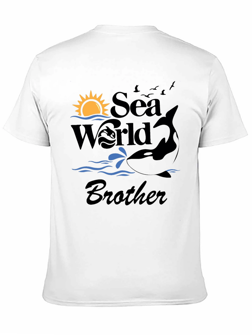 Sea World Brother Black T-Shirt
