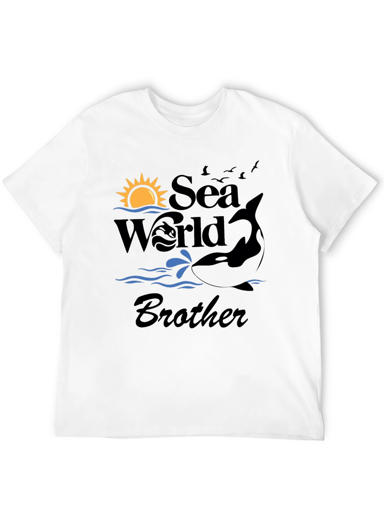 Sea World Brother Black T-Shirt