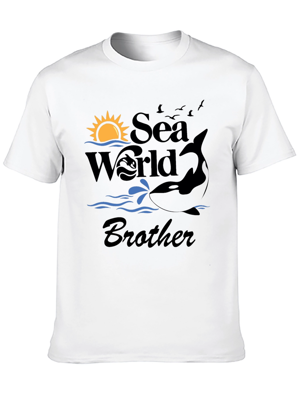 Sea World Brother Black T-Shirt