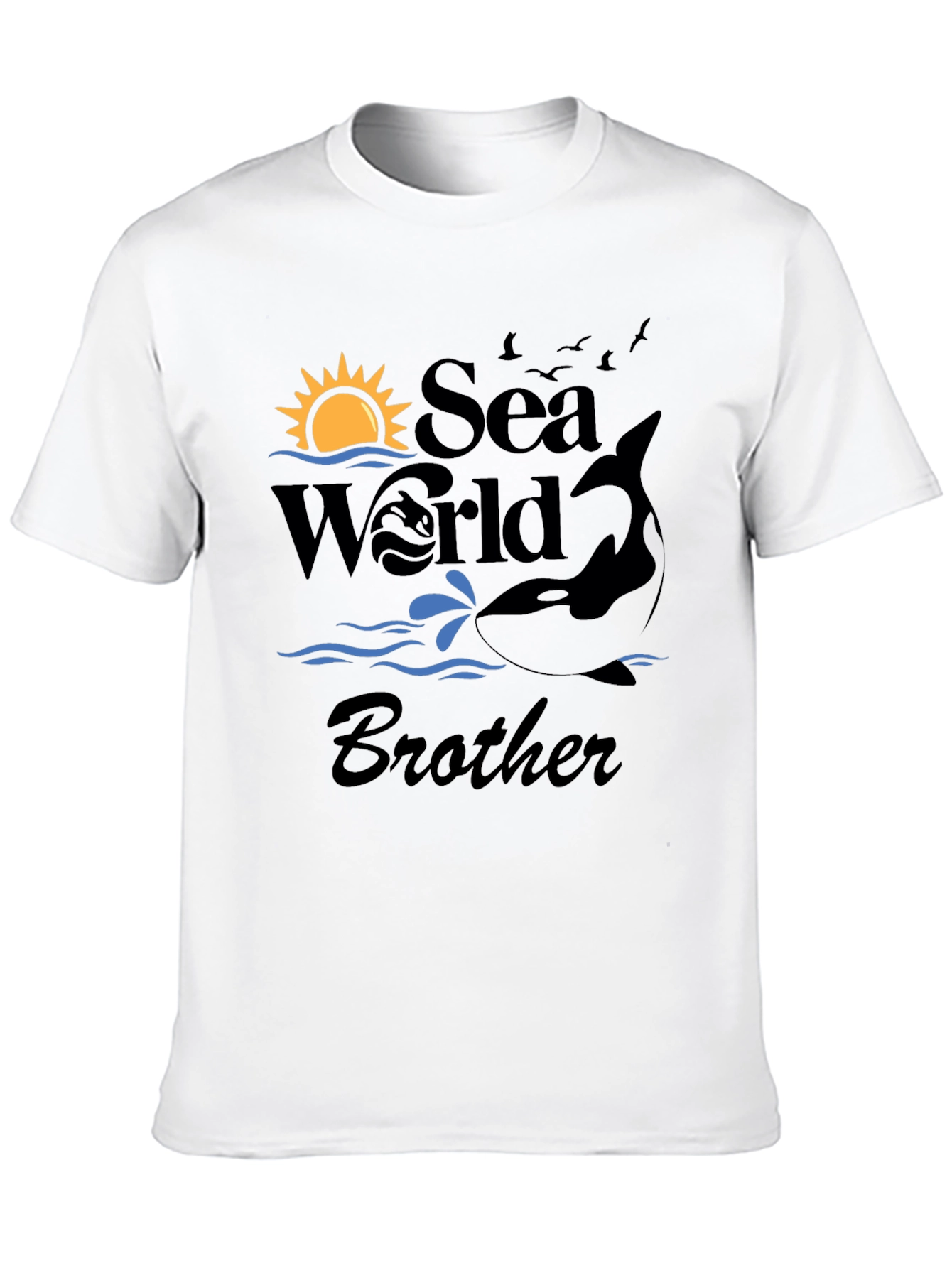 Sea World Brother Black T-Shirt