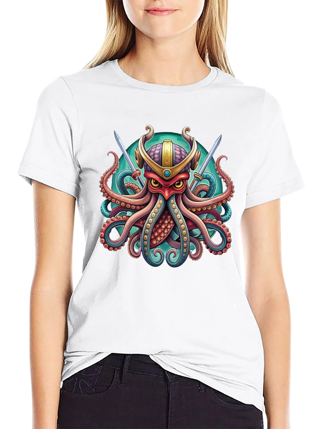 Samurai Octopus Graphic Tee