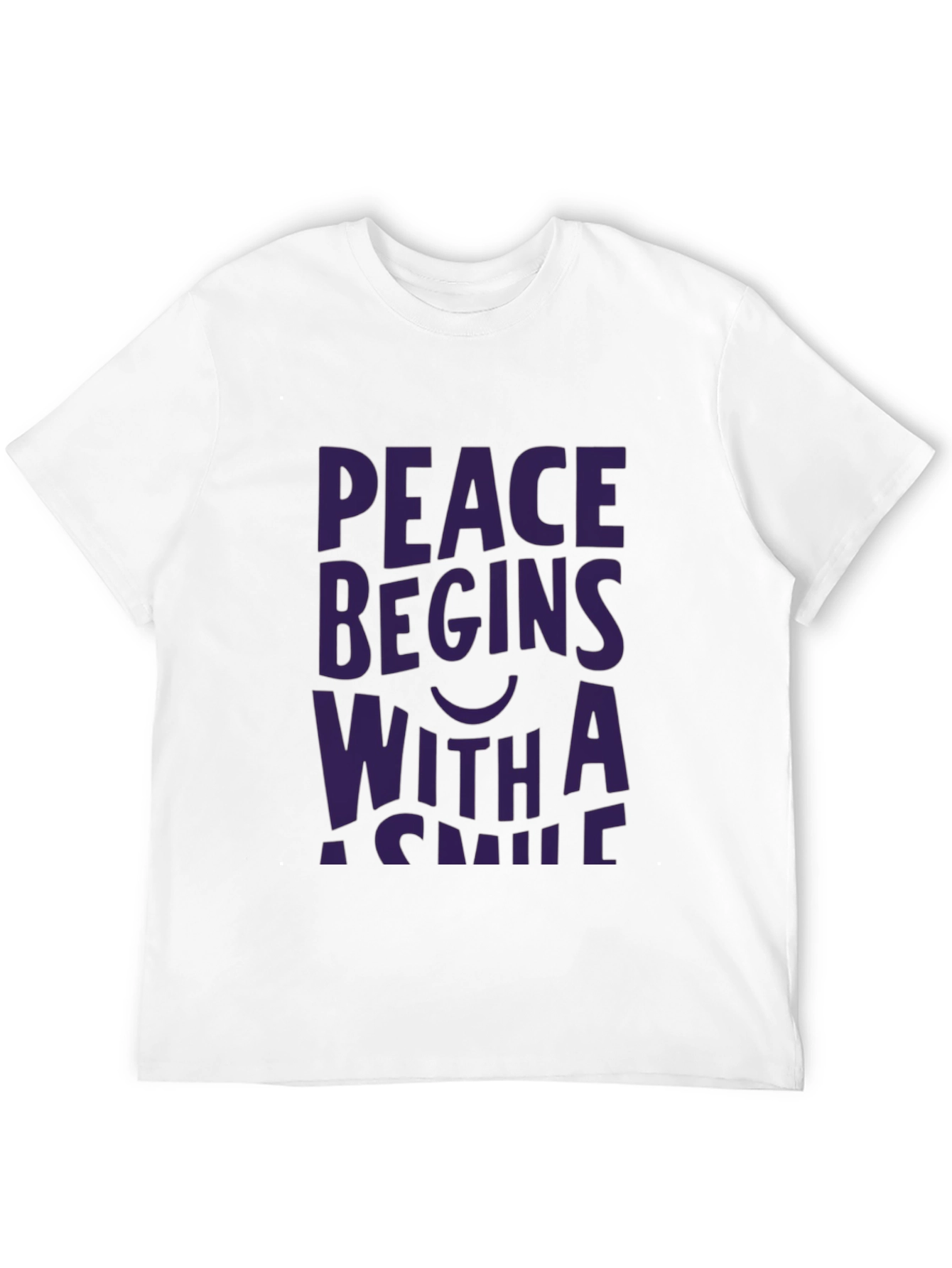 Peace Begins With a Smile Graphic Tee