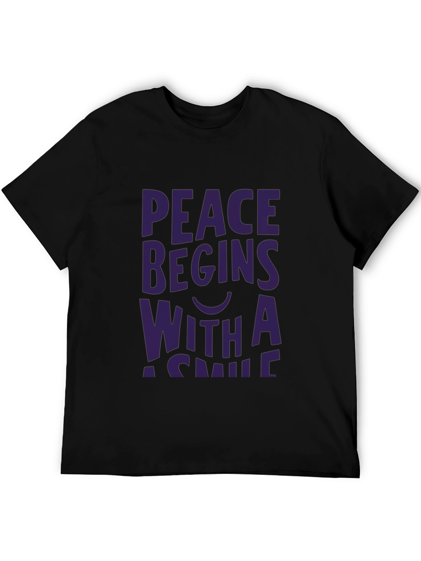 Peace Begins With a Smile Graphic Tee