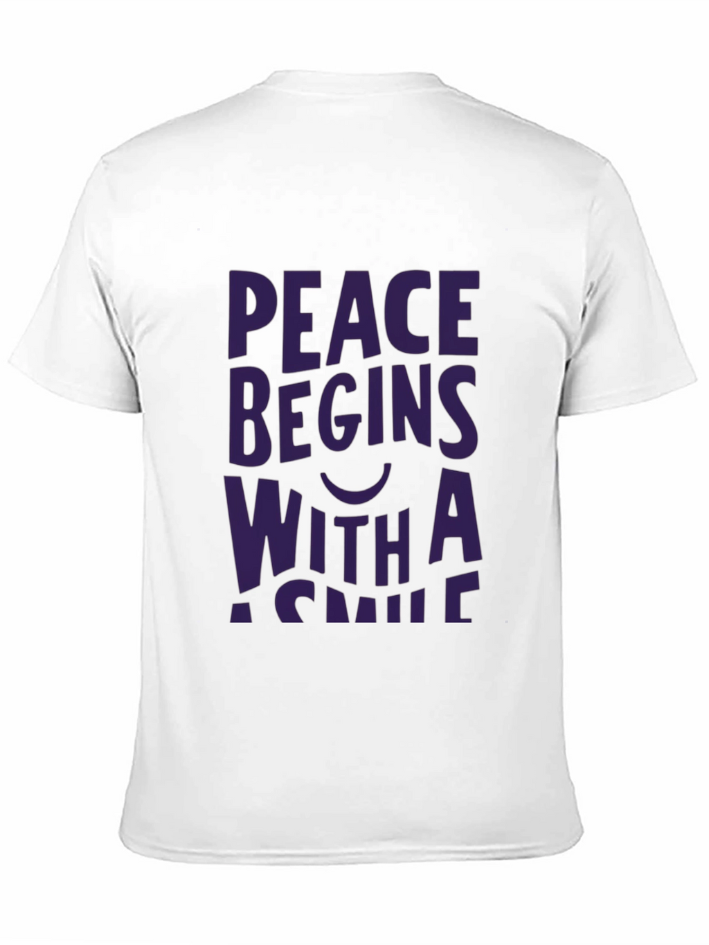Peace Begins With a Smile Graphic Tee