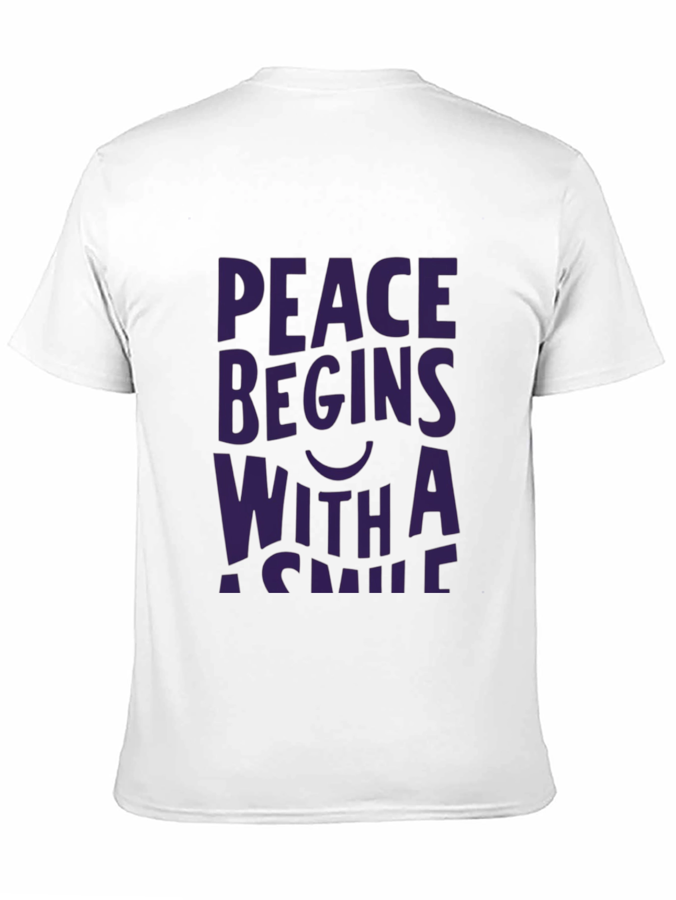 Peace Begins With a Smile Graphic Tee