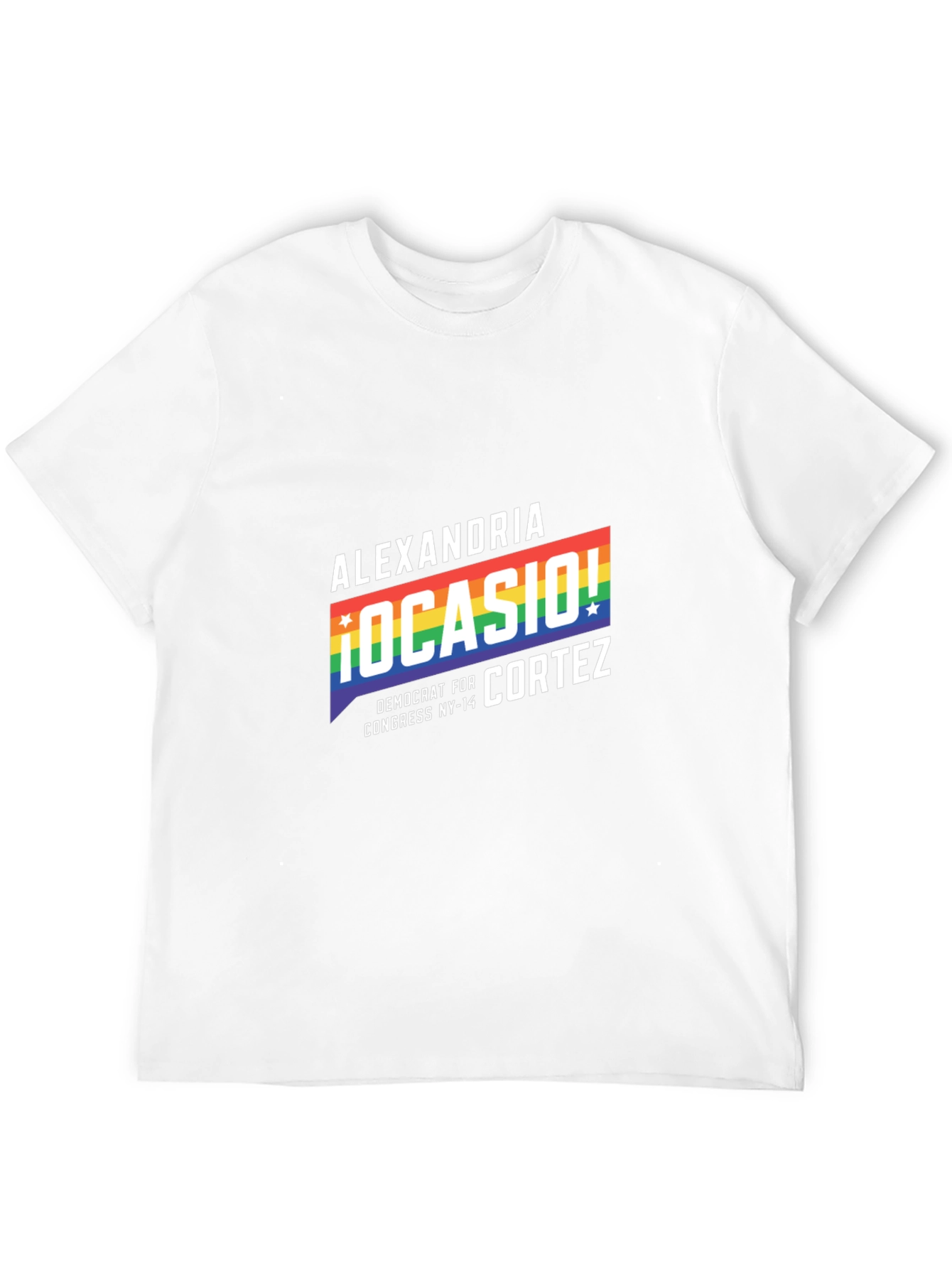 Alexandria Ocasio-Cortez Rainbow Pride T-Shirt