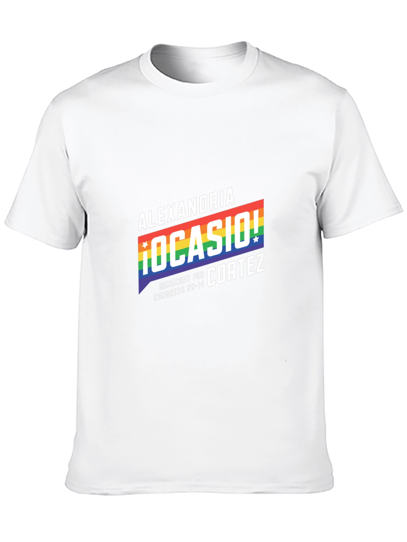 Alexandria Ocasio-Cortez Rainbow Pride T-Shirt