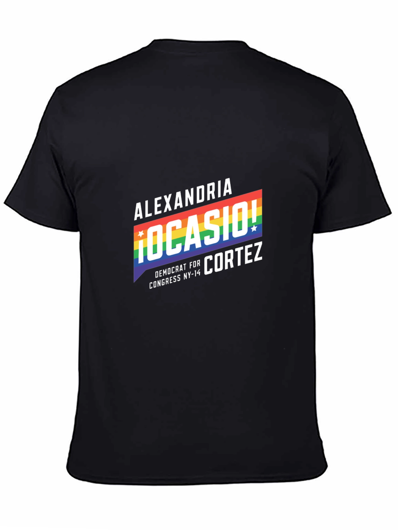 Alexandria Ocasio-Cortez Rainbow Pride T-Shirt