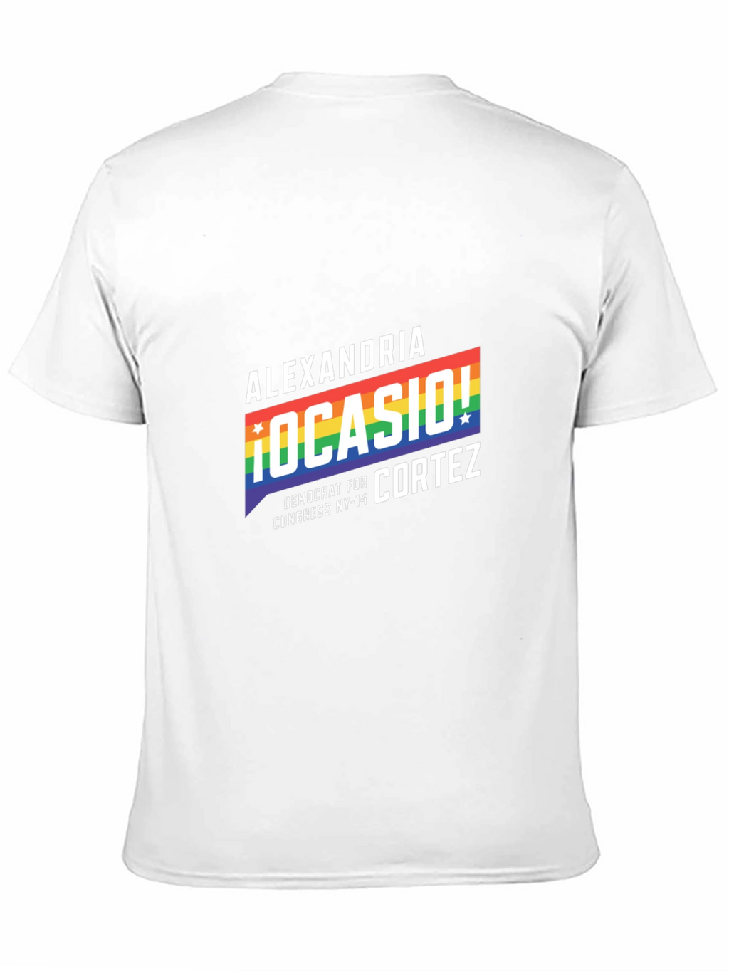 Alexandria Ocasio-Cortez Rainbow Pride T-Shirt