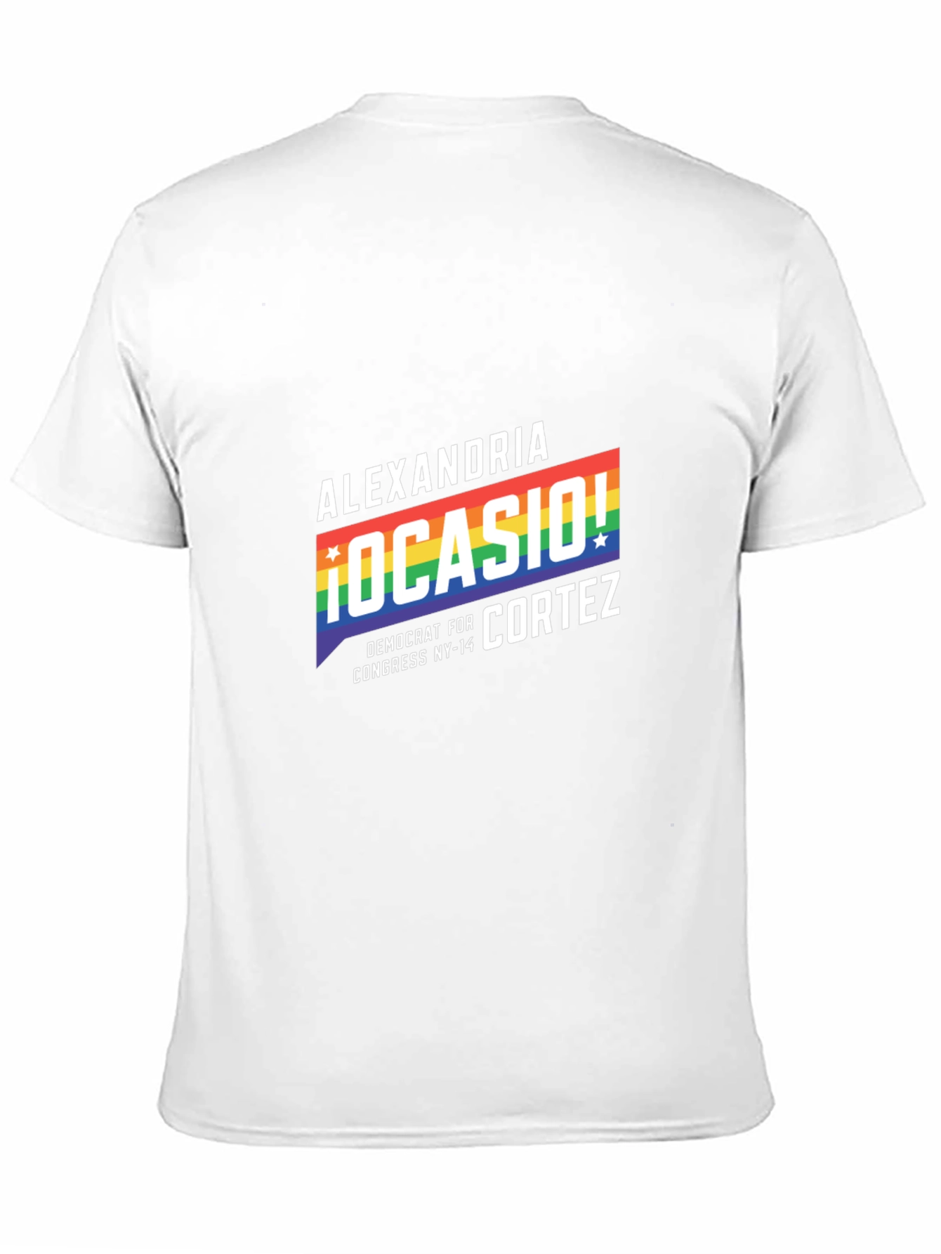 Alexandria Ocasio-Cortez Rainbow Pride T-Shirt