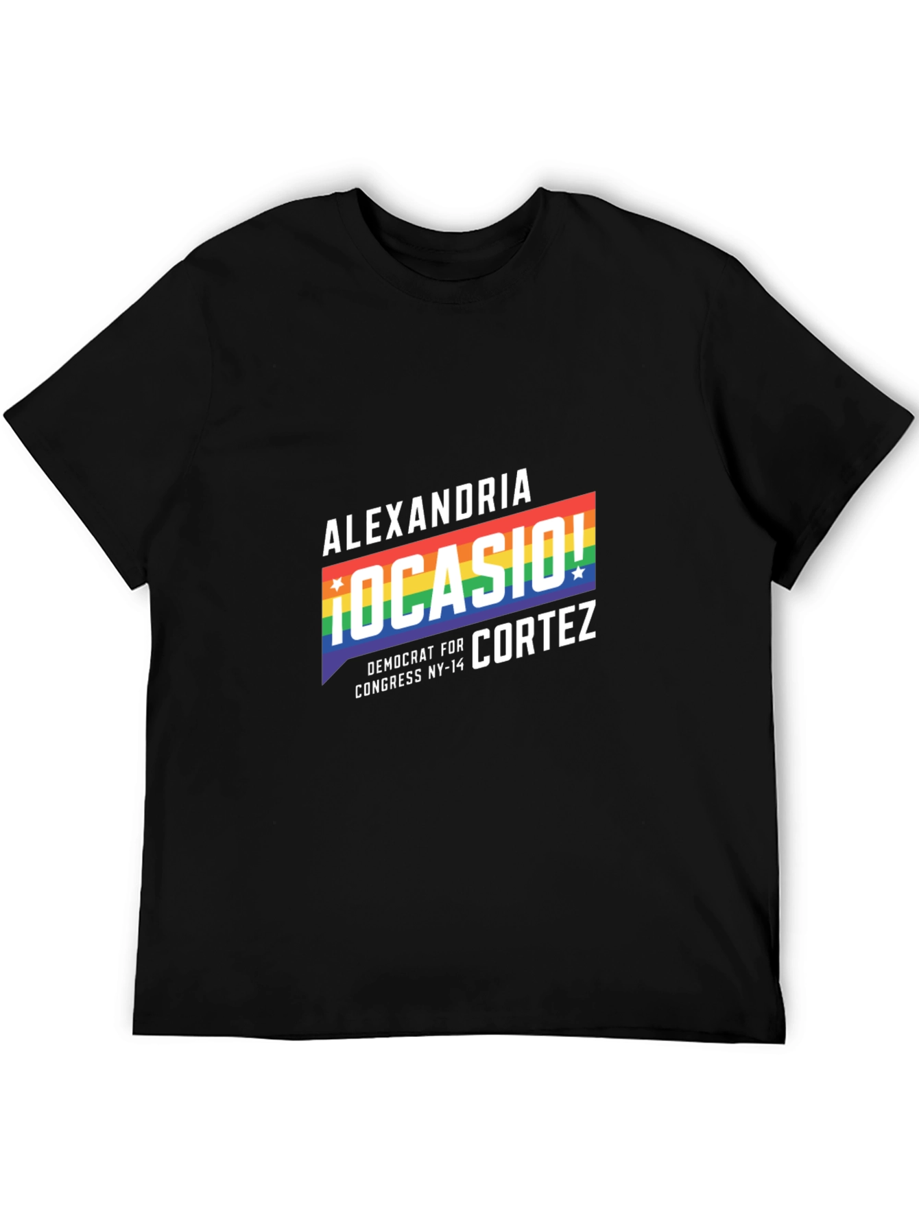 Alexandria Ocasio-Cortez Rainbow Pride T-Shirt