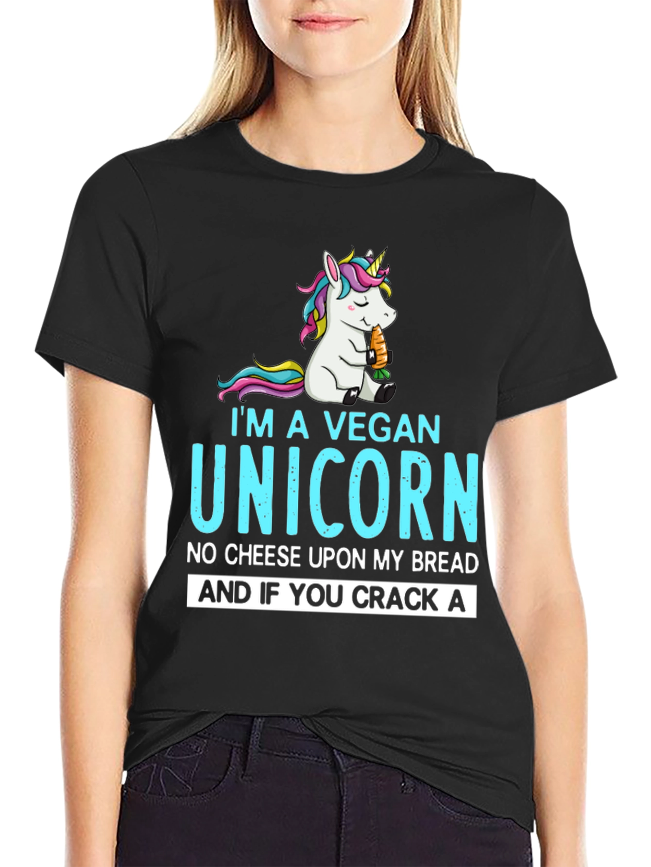 Vegan Unicorn Graphic Tee - Unisex