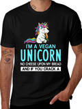 Vegan Unicorn Graphic Tee - Unisex