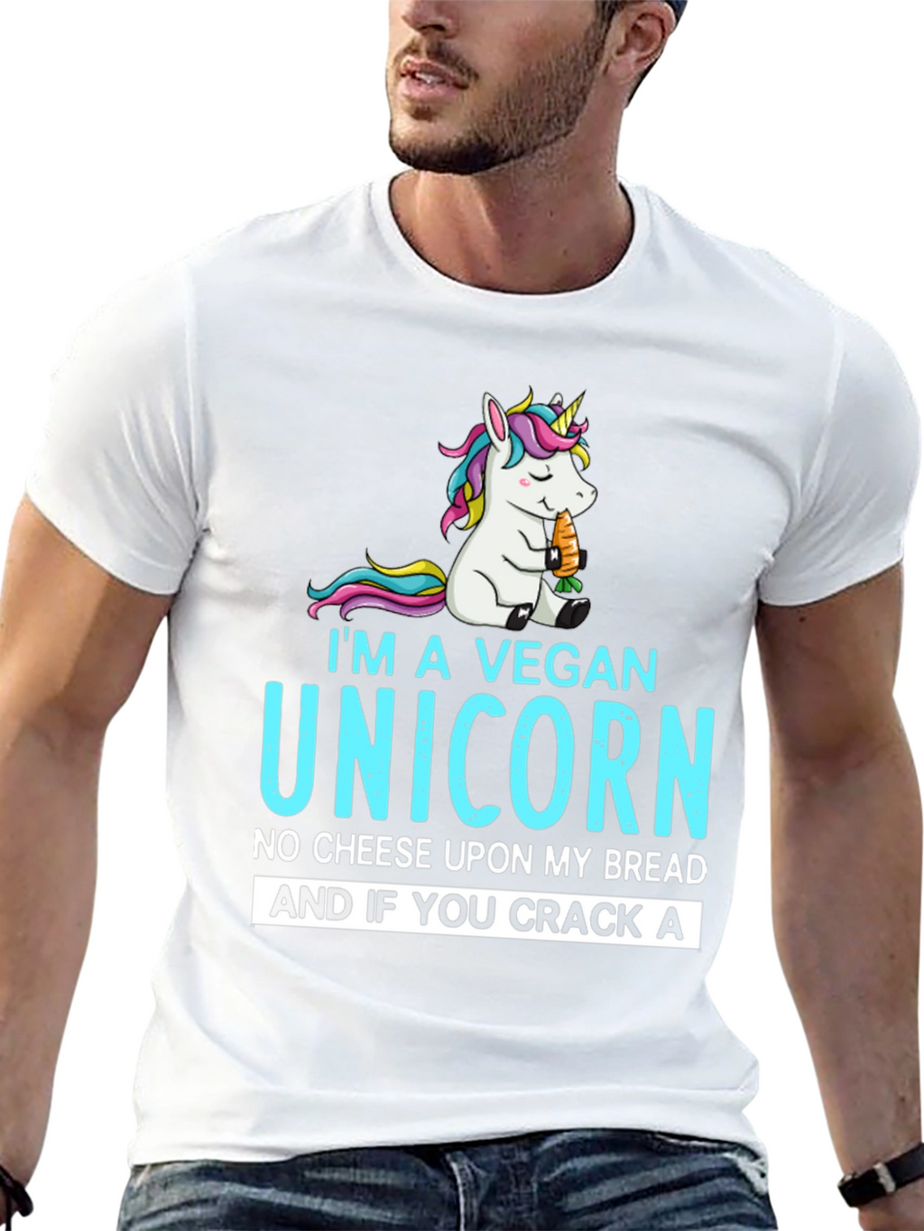 Vegan Unicorn Graphic Tee - Unisex