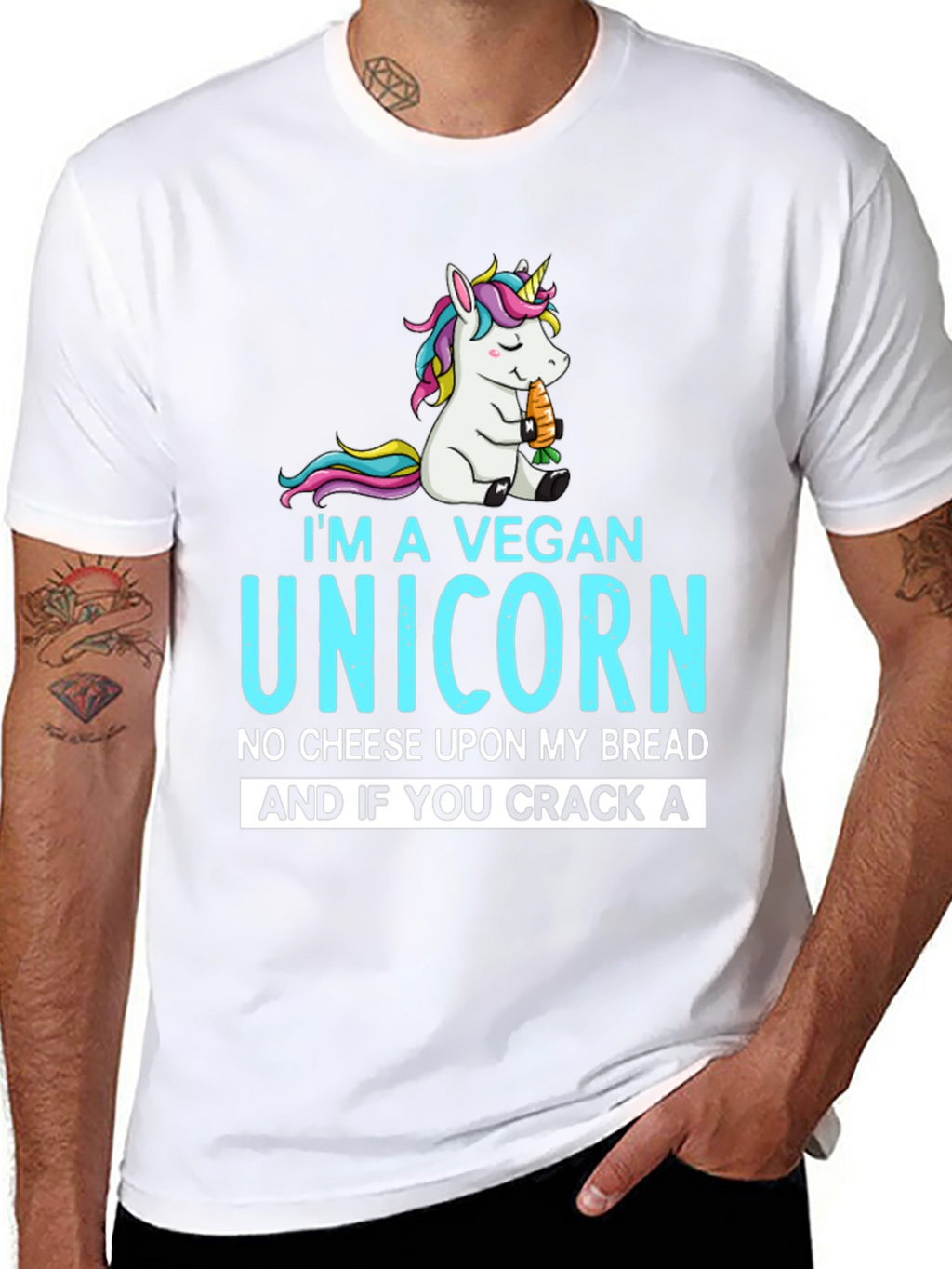 Vegan Unicorn Graphic Tee - Unisex