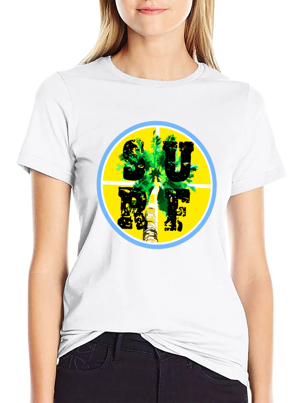 Surf Palm Tee - Tropical Vibes