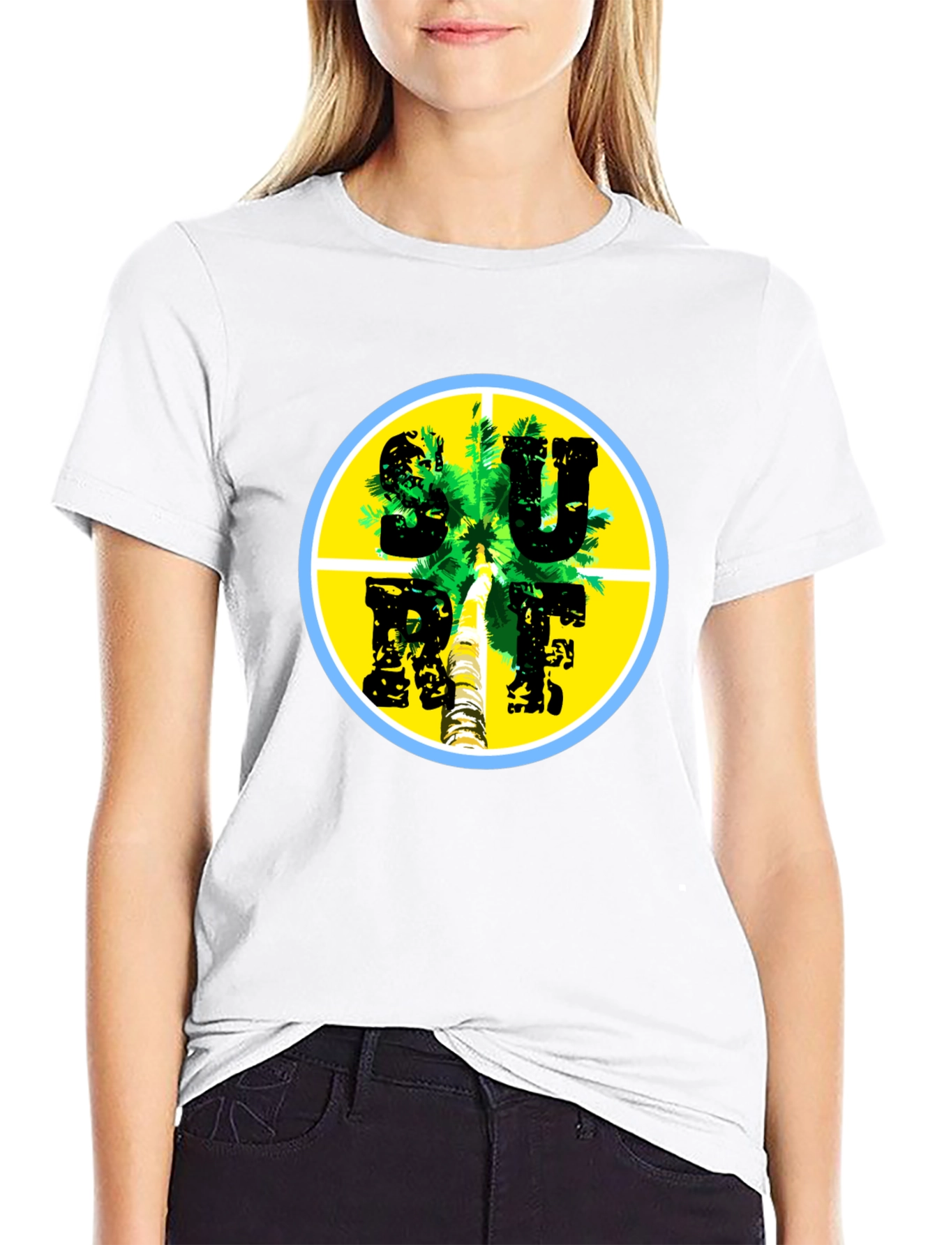 Surf Palm Tee - Tropical Vibes