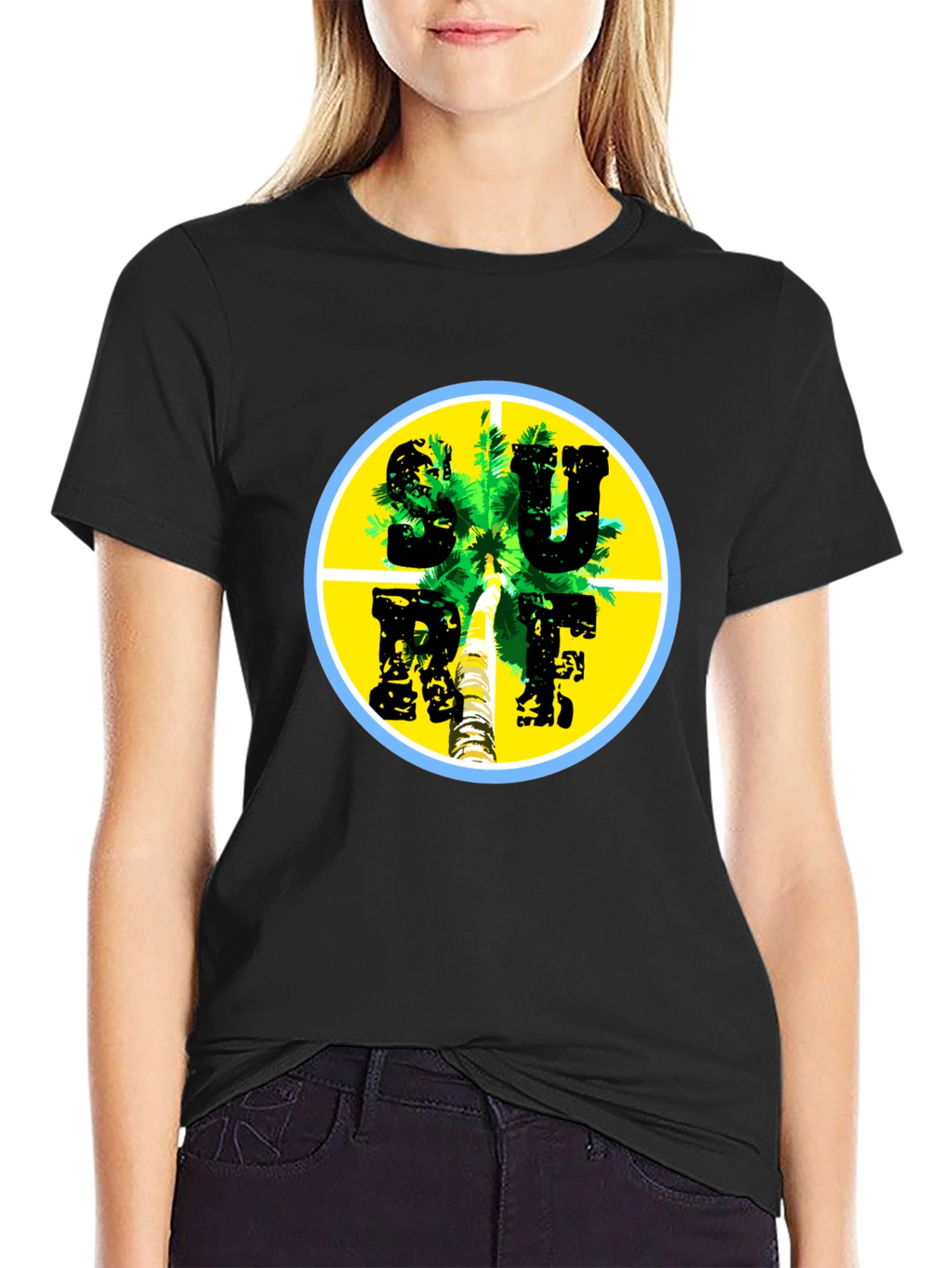 Surf Palm Tee - Tropical Vibes