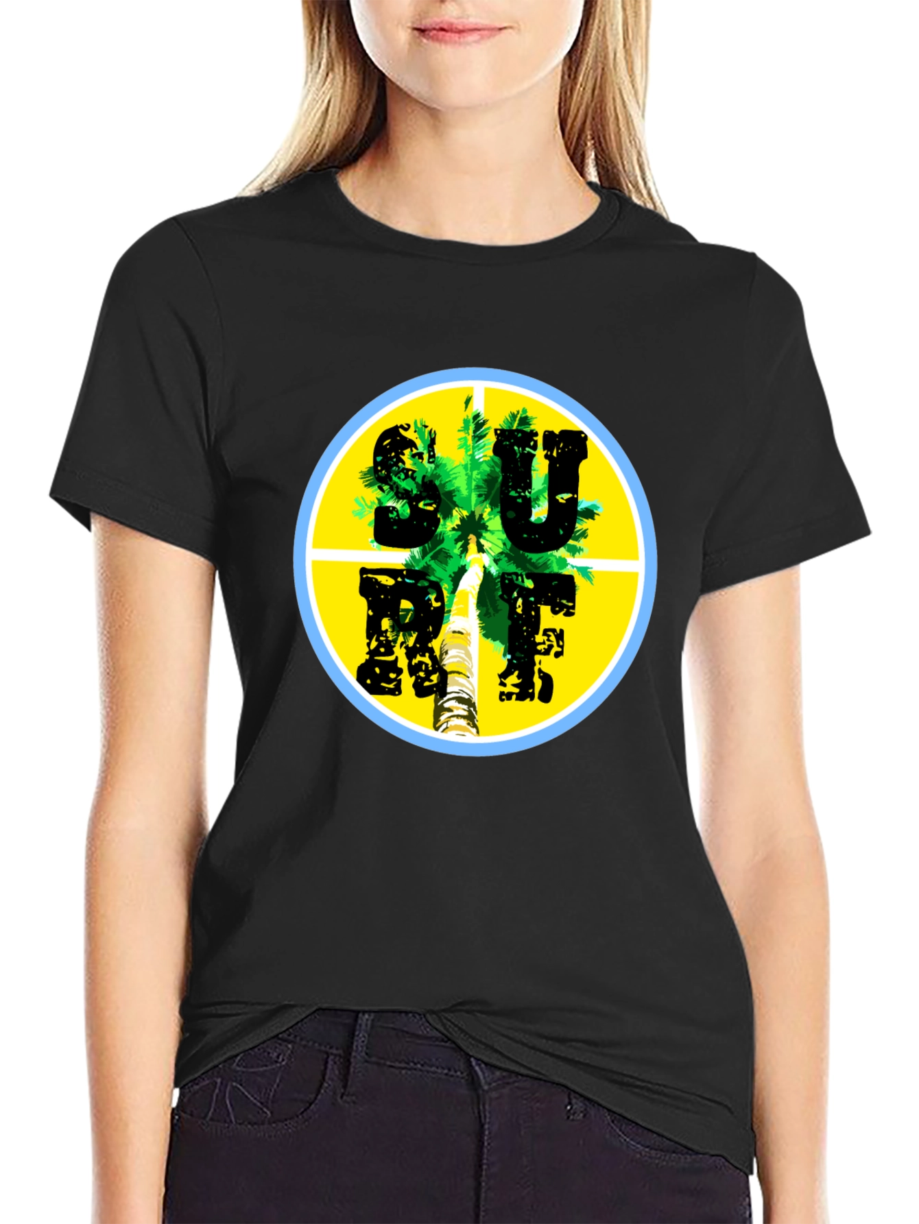 Surf Palm Tee - Tropical Vibes
