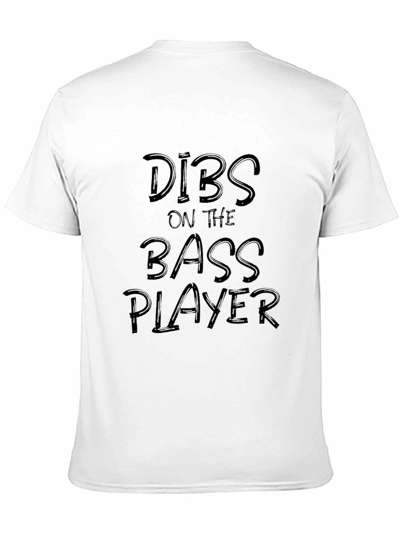 Dibs on the Bass Player Black Graphic Tee