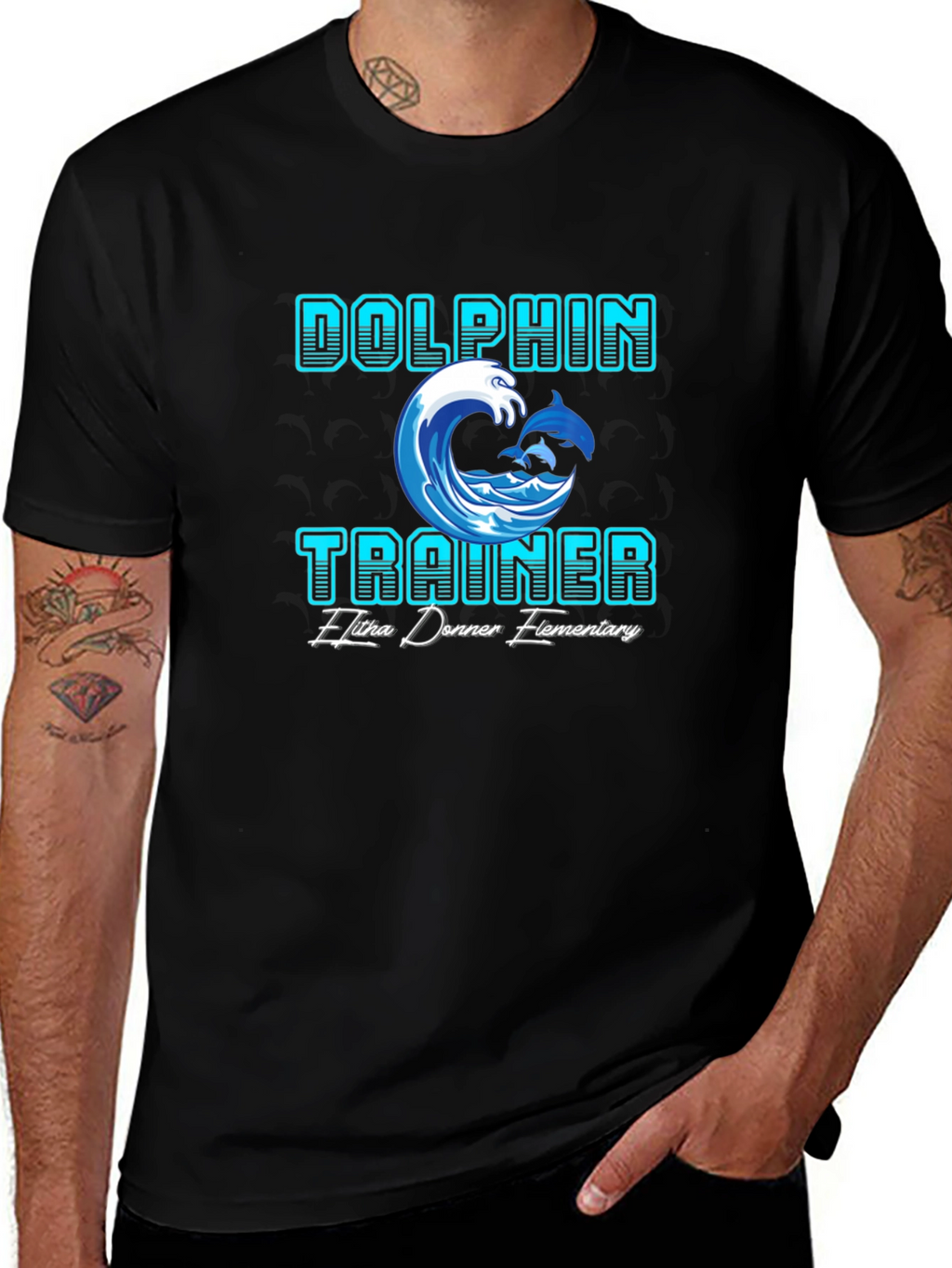 Dolphin Trainer T-Shirt - Elitha Donner Elementary