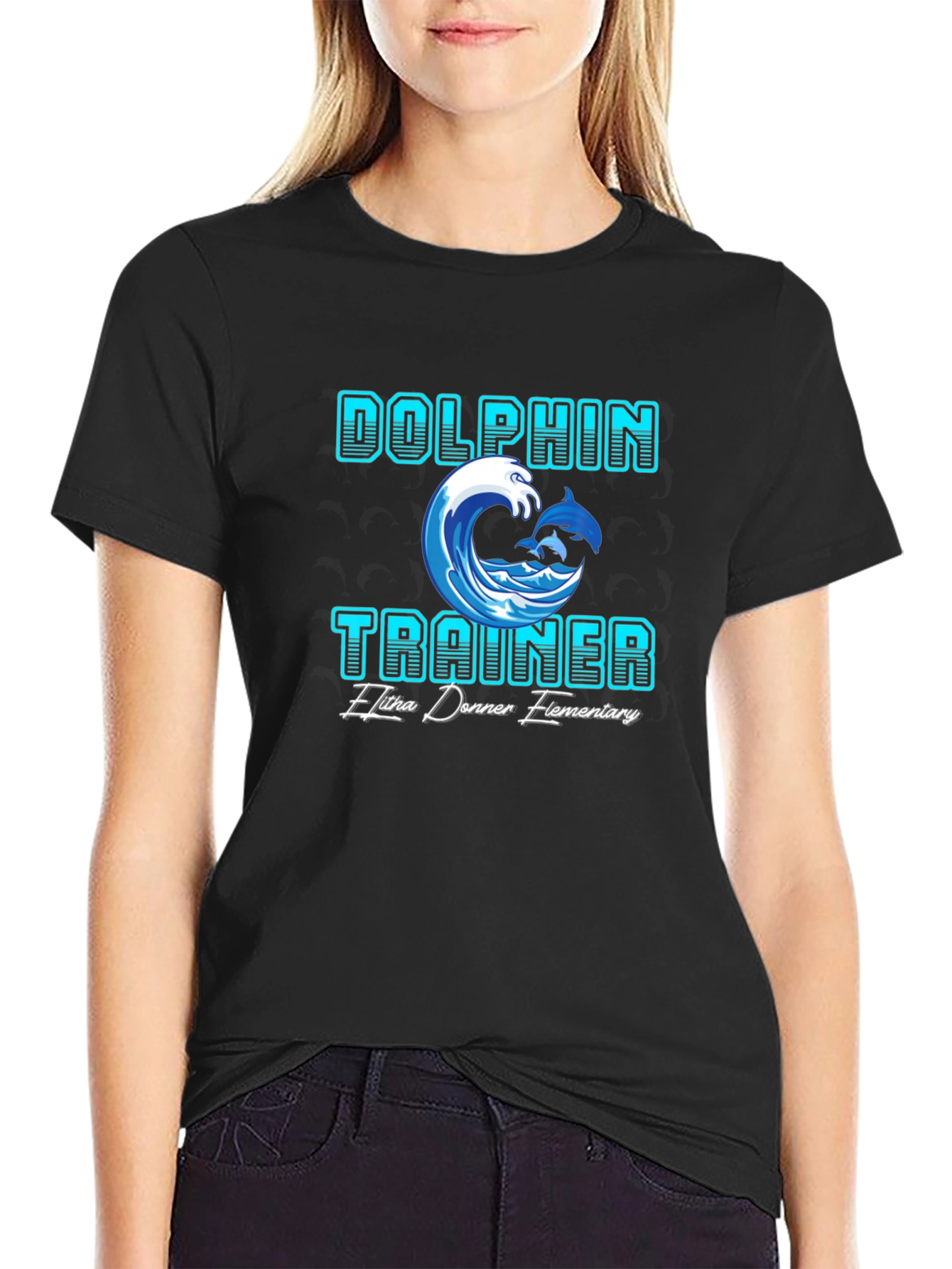 Dolphin Trainer T-Shirt - Elitha Donner Elementary