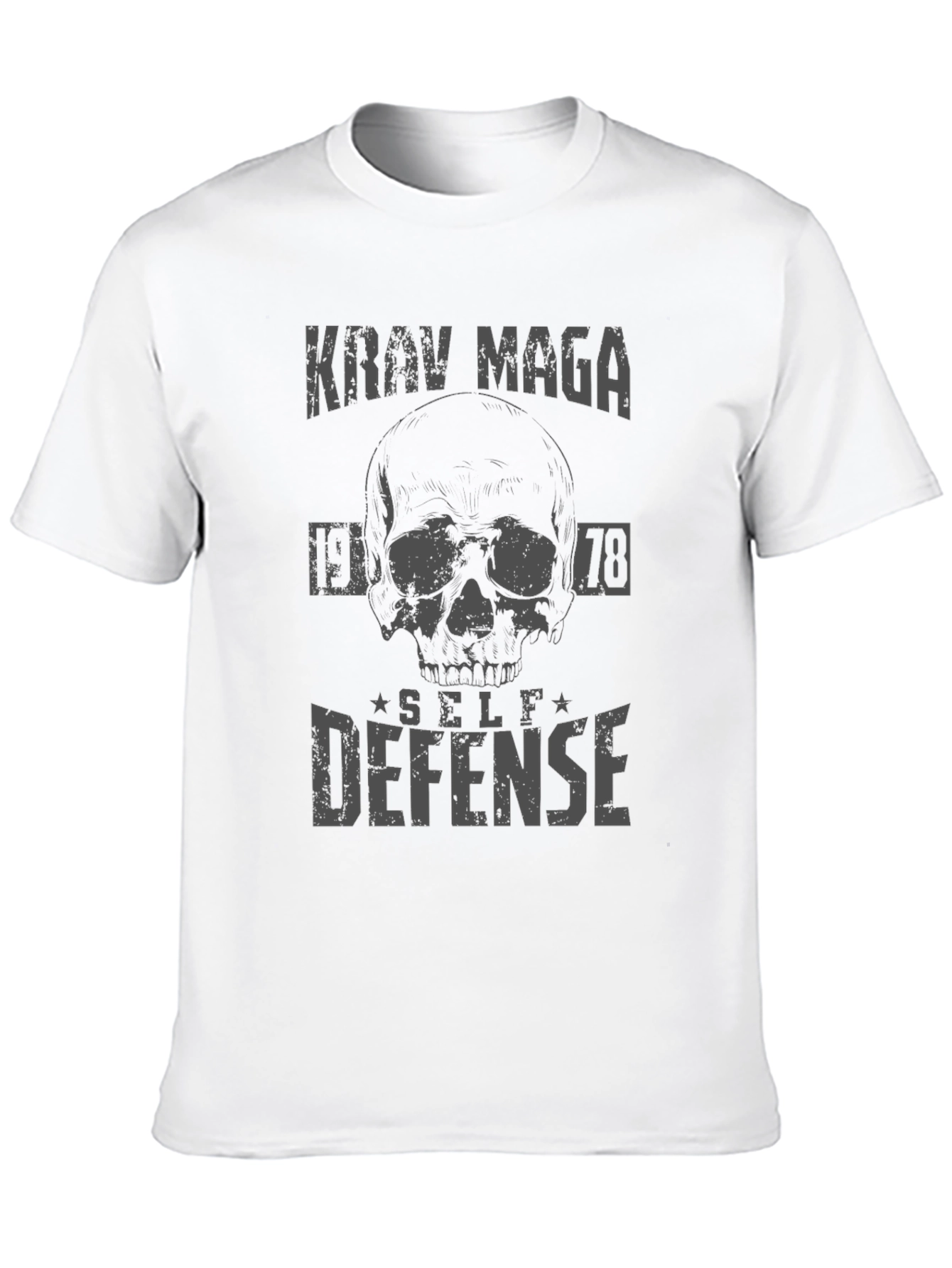 Krav Maga Self Defense Skull Graphic Tee