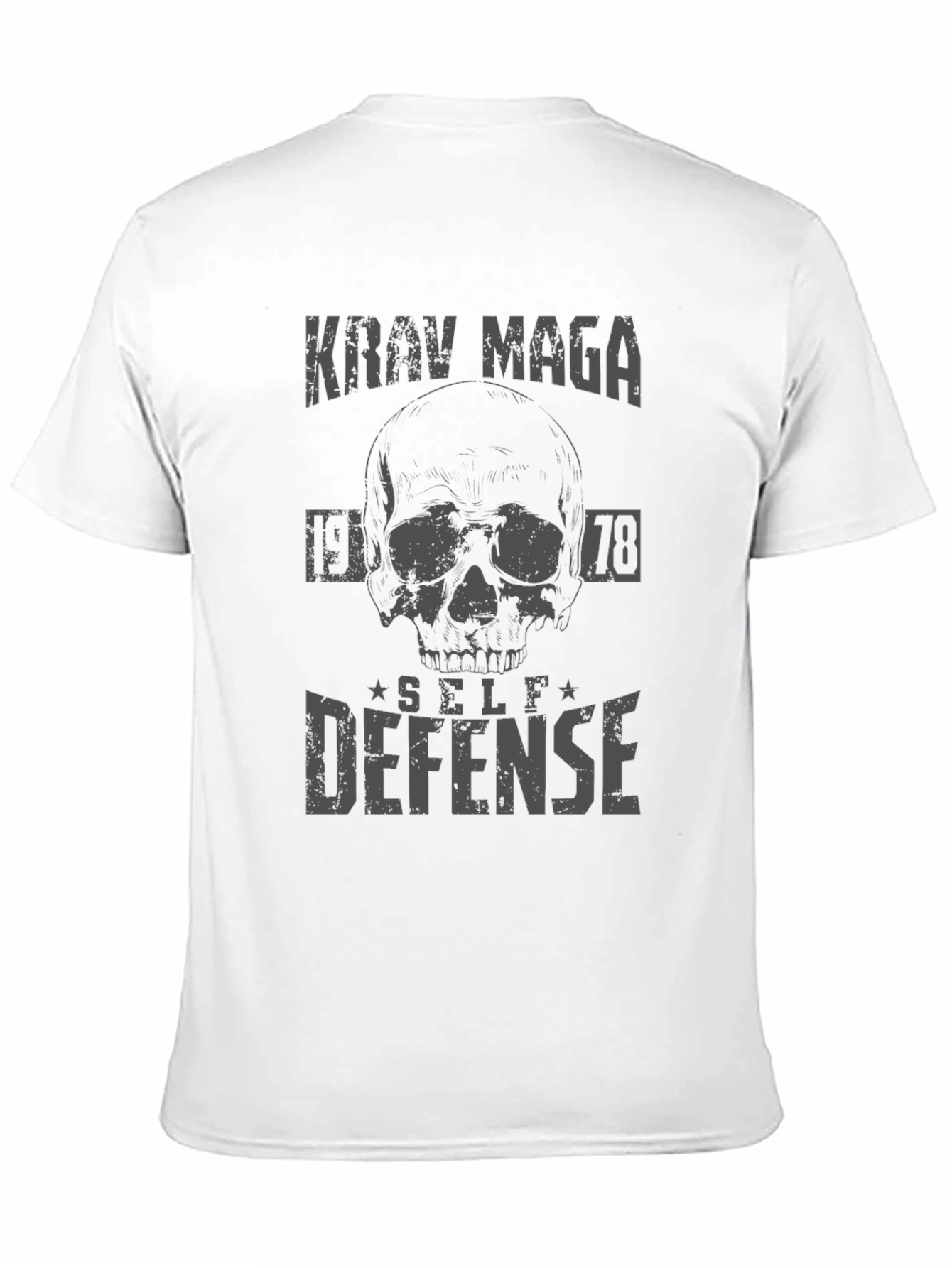 Krav Maga Self Defense Skull Graphic Tee