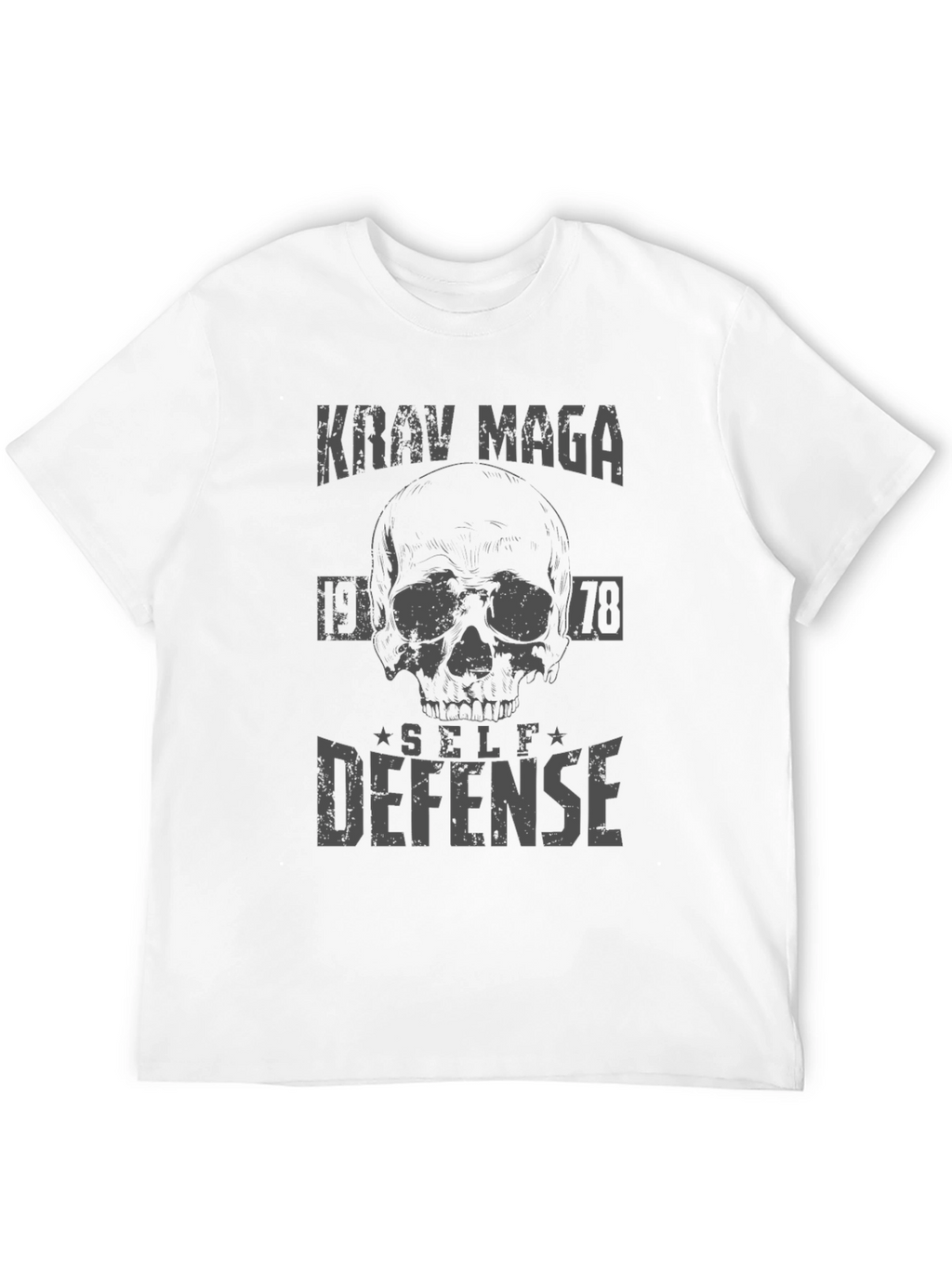 Krav Maga Self Defense Skull Graphic Tee