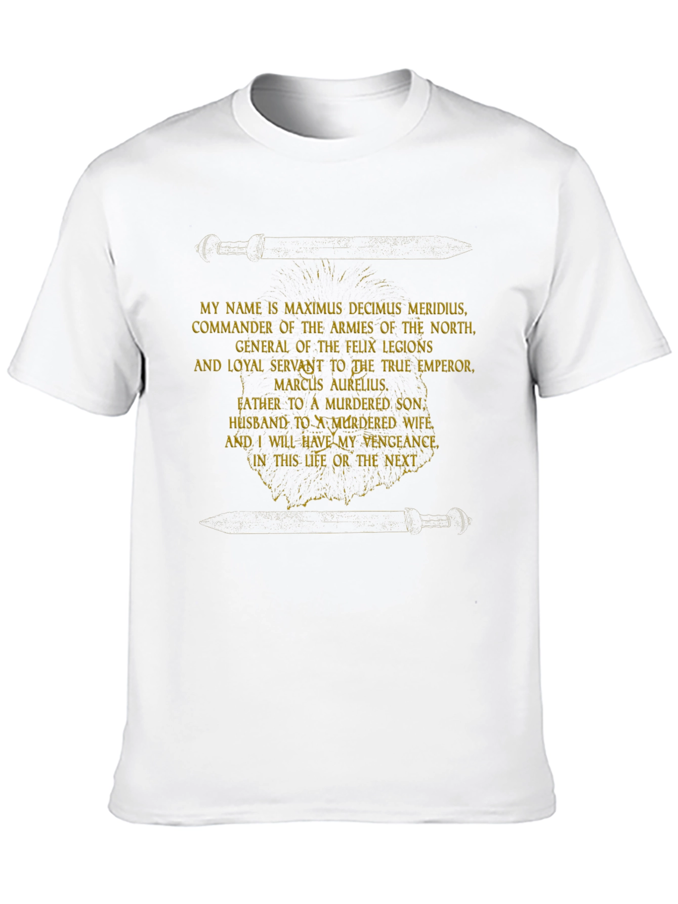 Maximus Gladiator T-Shirt - Vengeance In This Life
