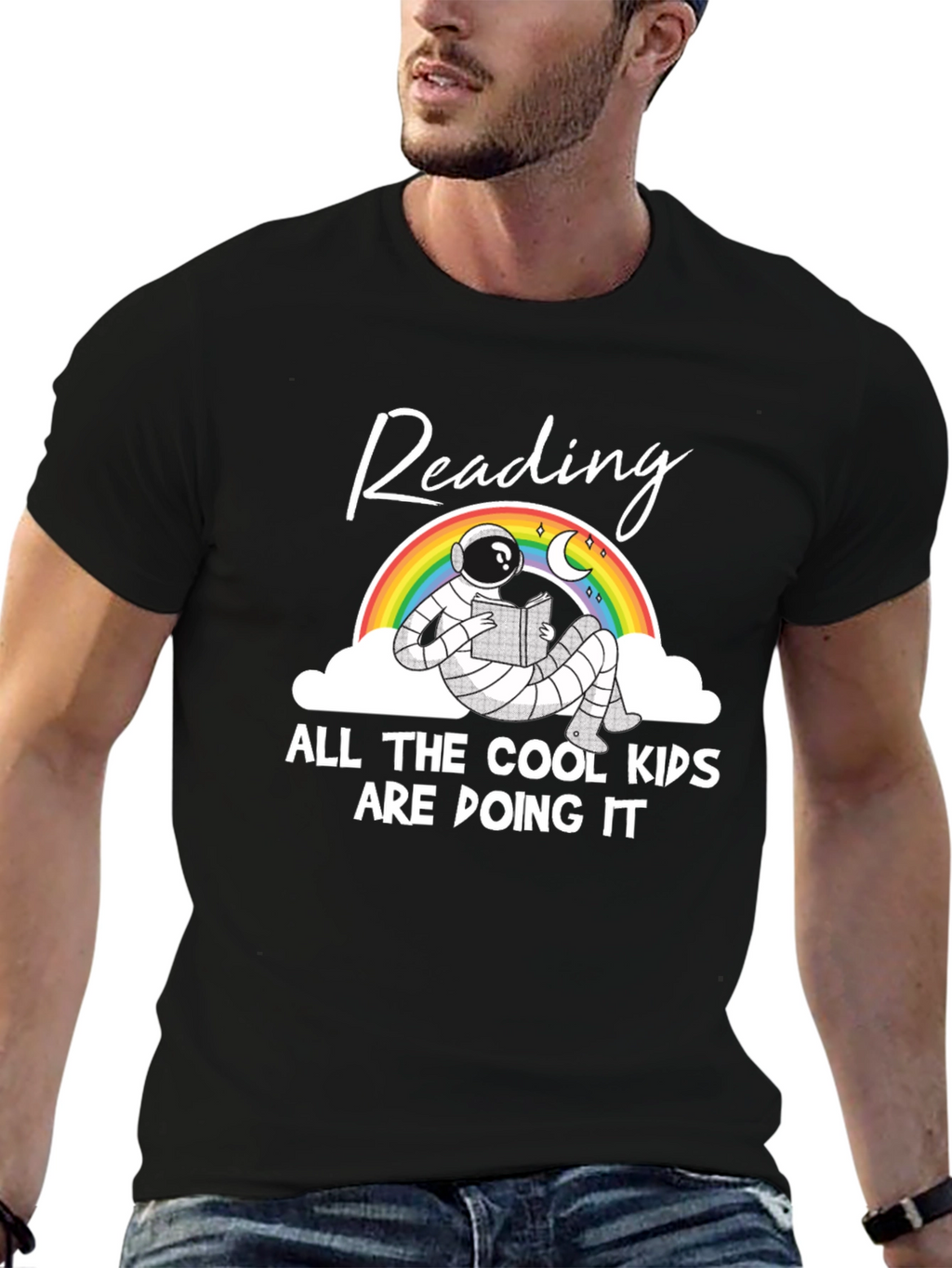 Reading Astronaut Graphic Tee