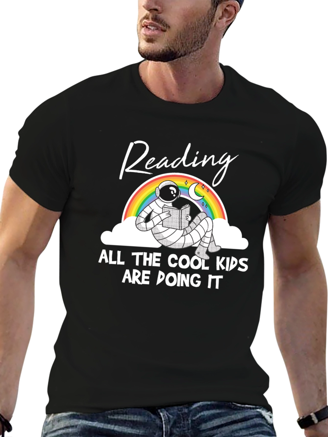 Reading Astronaut Graphic Tee