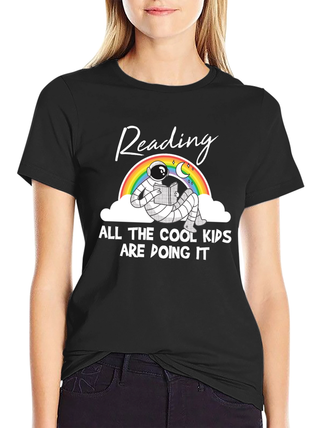 Reading Astronaut Graphic Tee