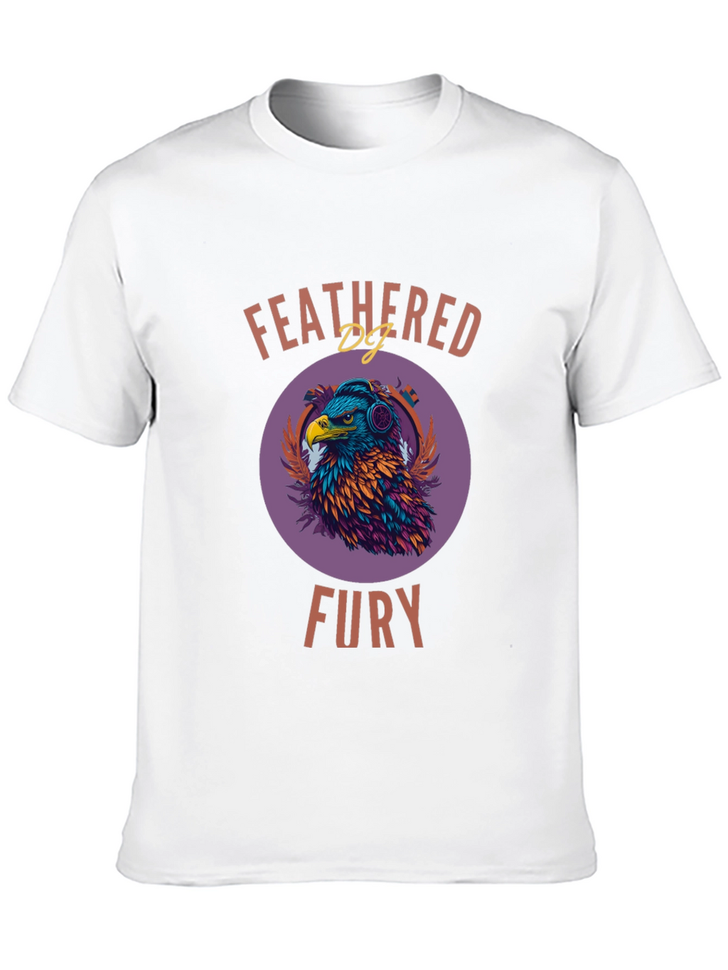 Feathered Fury T-Shirt - Eagle DJ Design