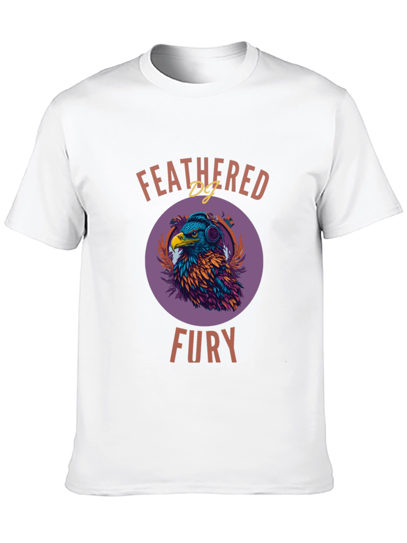 Feathered Fury T-Shirt - Eagle DJ Design