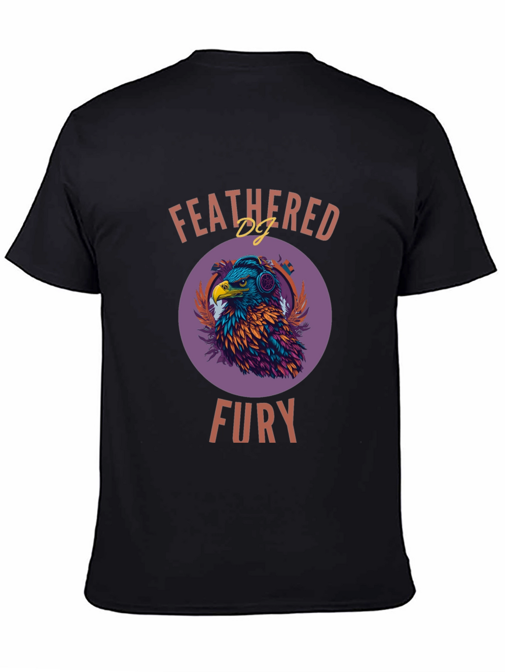Feathered Fury T-Shirt - Eagle DJ Design