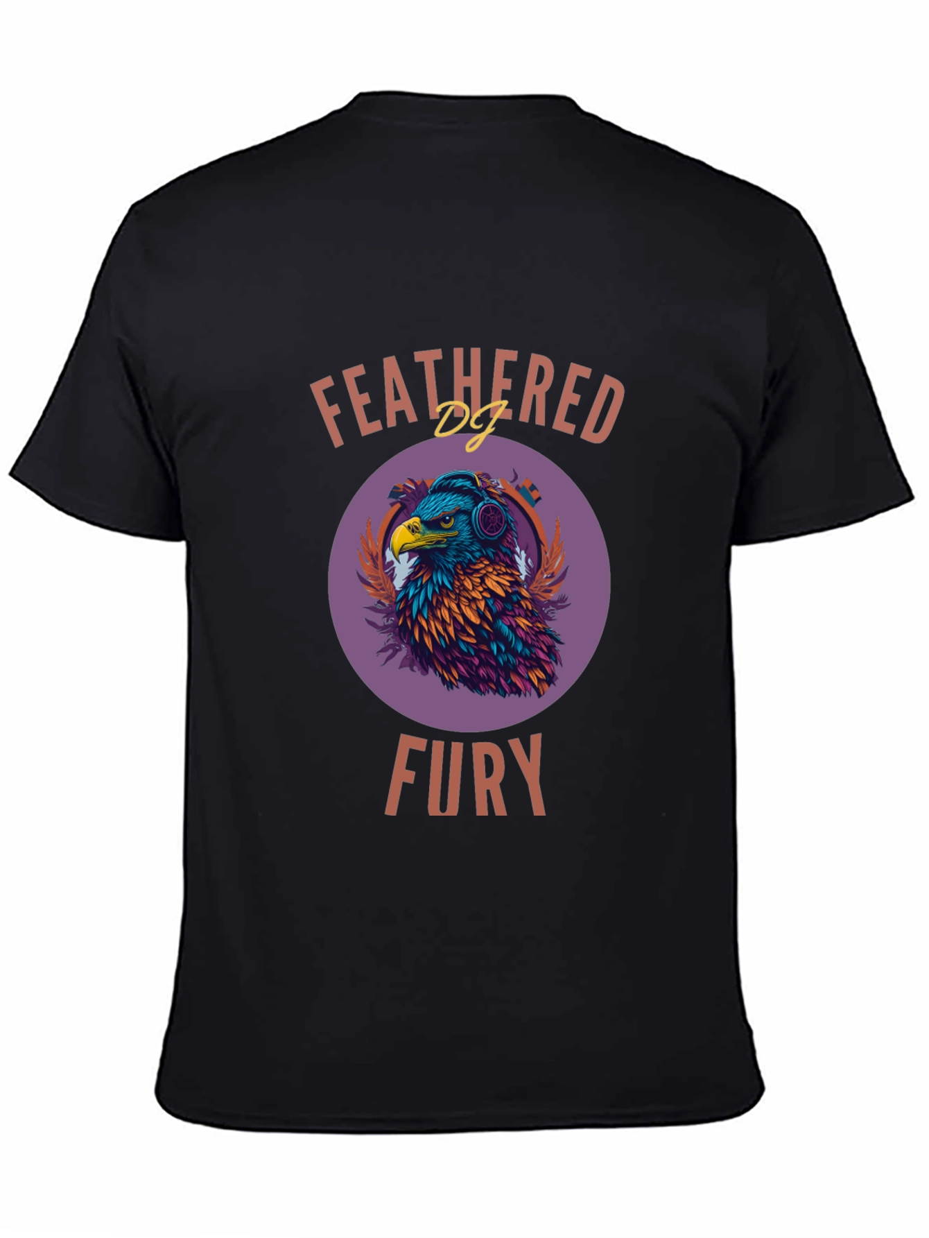 Feathered Fury T-Shirt - Eagle DJ Design