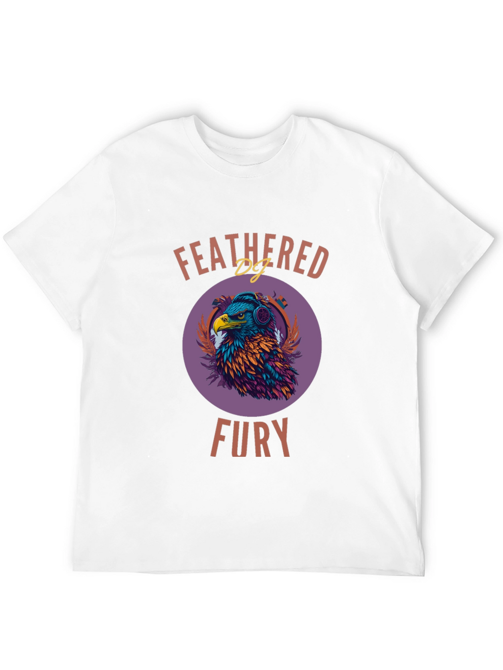 Feathered Fury T-Shirt - Eagle DJ Design